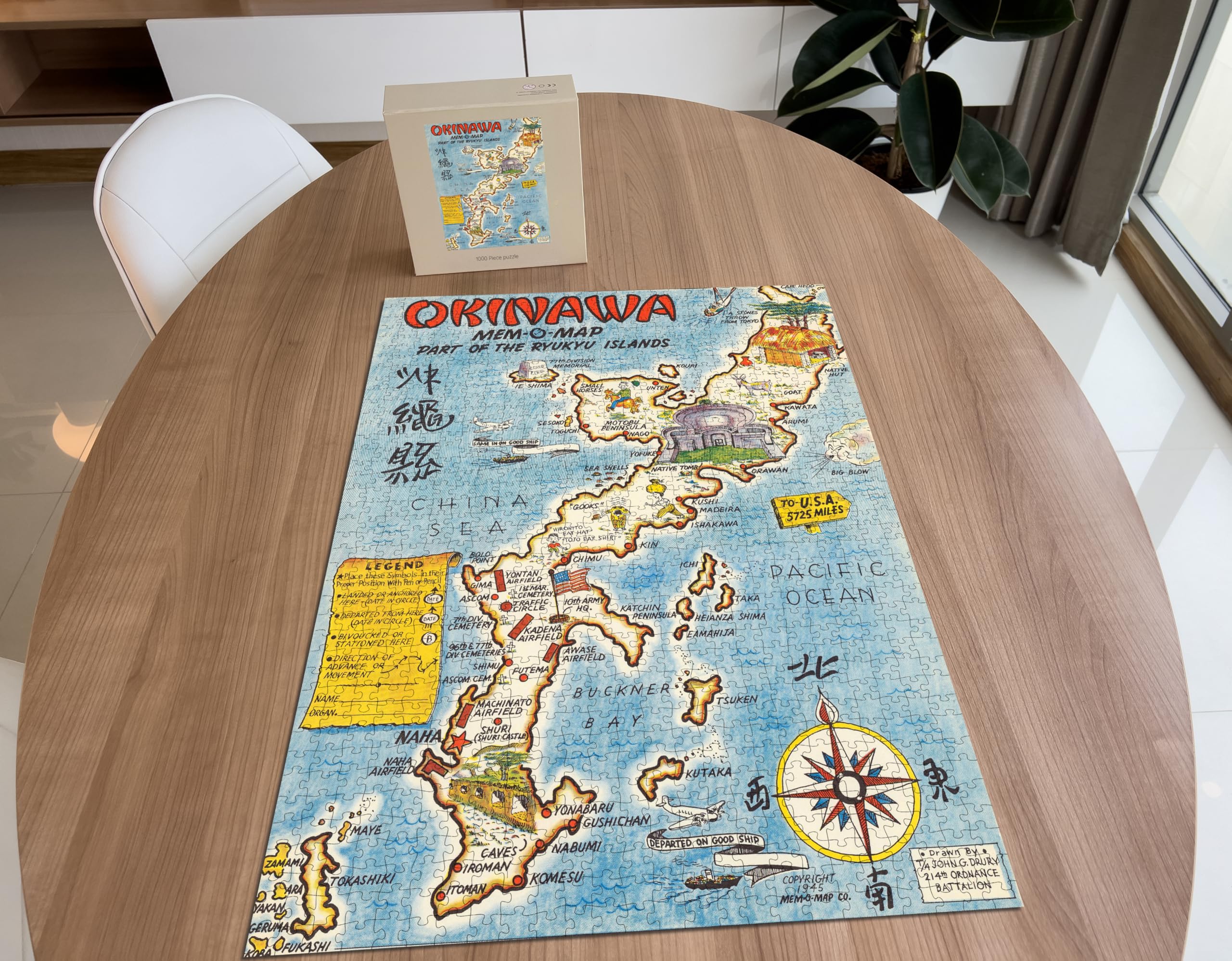 Amazon.com: Okinawa Map 1000 Piece Jigsaw Puzzle for Adults | 1000
